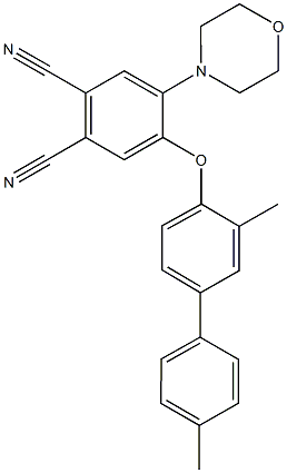 4-[(3,4'-dimethyl[1,1'-biphenyl]-4-yl)oxy]-5-(4-morpholinyl)phthalonitrile 구조식 이미지