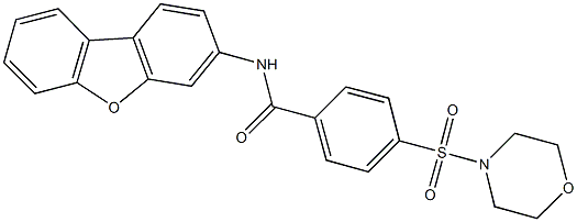 N-dibenzo[b,d]furan-3-yl-4-(4-morpholinylsulfonyl)benzamide 구조식 이미지