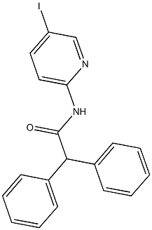 N-(5-iodo-2-pyridinyl)-2,2-diphenylacetamide 구조식 이미지