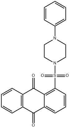 1-[(4-phenyl-1-piperazinyl)sulfonyl]anthra-9,10-quinone Structure
