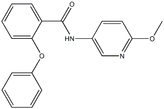 N-(6-methoxy-3-pyridinyl)-2-phenoxybenzamide 구조식 이미지