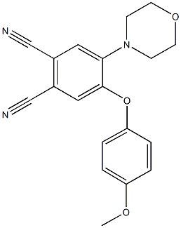 4-(4-methoxyphenoxy)-5-(4-morpholinyl)phthalonitrile 구조식 이미지