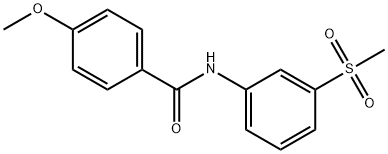 4-methoxy-N-[3-(methylsulfonyl)phenyl]benzamide 구조식 이미지