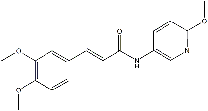 3-(3,4-dimethoxyphenyl)-N-(6-methoxy-3-pyridinyl)acrylamide Structure
