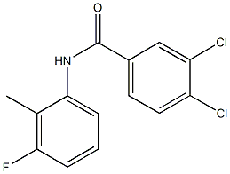 3,4-dichloro-N-(3-fluoro-2-methylphenyl)benzamide 구조식 이미지