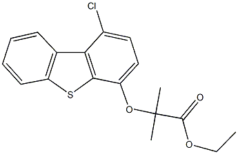 ethyl 2-[(1-chlorodibenzo[b,d]thien-4-yl)oxy]-2-methylpropanoate Structure