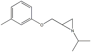 1-isopropyl-2-[(3-methylphenoxy)methyl]aziridine 구조식 이미지