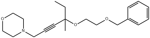 4-{4-[2-(benzyloxy)ethoxy]-4-methyl-2-hexynyl}morpholine Structure