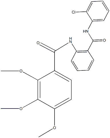 N-{2-[(2-chloroanilino)carbonyl]phenyl}-2,3,4-trimethoxybenzamide Structure