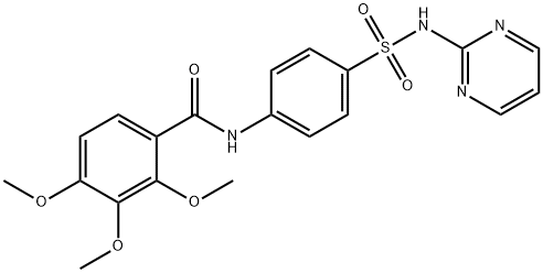 2,3,4-trimethoxy-N-{4-[(2-pyrimidinylamino)sulfonyl]phenyl}benzamide Structure