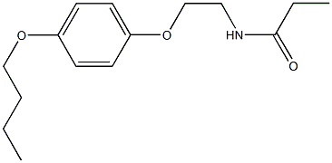 N-[2-(4-butoxyphenoxy)ethyl]propanamide 구조식 이미지