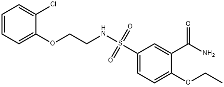 5-({[2-(2-chlorophenoxy)ethyl]amino}sulfonyl)-2-ethoxybenzamide Structure