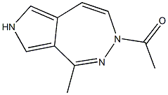 3-acetyl-1-methyl-3,7-dihydropyrrolo[3,4-d][1,2]diazepine 구조식 이미지