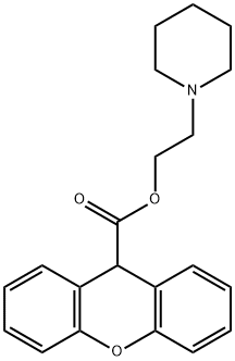 2-(1-piperidinyl)ethyl 9H-xanthene-9-carboxylate Structure