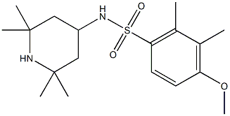 4-methoxy-2,3-dimethyl-N-(2,2,6,6-tetramethyl-4-piperidinyl)benzenesulfonamide 구조식 이미지