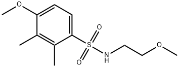4-methoxy-N-(2-methoxyethyl)-2,3-dimethylbenzenesulfonamide Structure