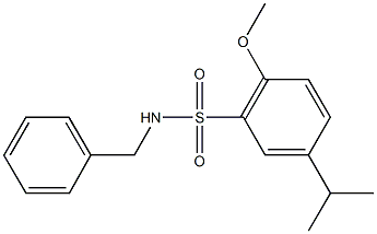 N-benzyl-5-isopropyl-2-methoxybenzenesulfonamide 구조식 이미지