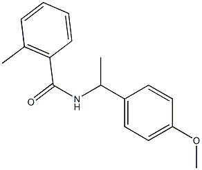 N-[1-(4-methoxyphenyl)ethyl]-2-methylbenzamide Structure