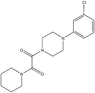1-(3-chlorophenyl)-4-[oxo(1-piperidinyl)acetyl]piperazine 구조식 이미지