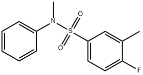 4-fluoro-N,3-dimethyl-N-phenylbenzenesulfonamide Structure