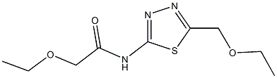 2-ethoxy-N-[5-(ethoxymethyl)-1,3,4-thiadiazol-2-yl]acetamide 구조식 이미지