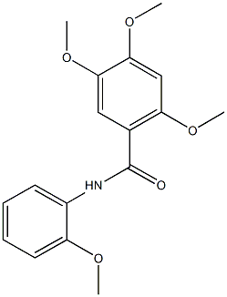 2,4,5-trimethoxy-N-(2-methoxyphenyl)benzamide 구조식 이미지