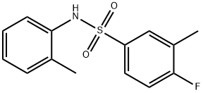 4-fluoro-3-methyl-N-(2-methylphenyl)benzenesulfonamide Structure