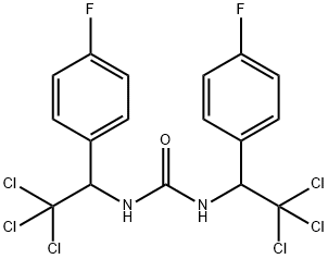 N,N'-bis[2,2,2-trichloro-1-(4-fluorophenyl)ethyl]urea 구조식 이미지