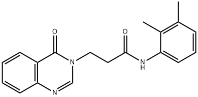 N-(2,3-dimethylphenyl)-3-(4-oxo-3(4H)-quinazolinyl)propanamide 구조식 이미지