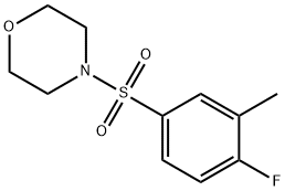 4-[(4-fluoro-3-methylphenyl)sulfonyl]morpholine 구조식 이미지