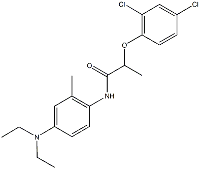 2-(2,4-dichlorophenoxy)-N-[4-(diethylamino)-2-methylphenyl]propanamide Structure