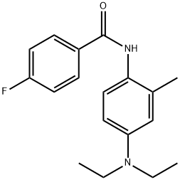 N-[4-(diethylamino)-2-methylphenyl]-4-fluorobenzamide 구조식 이미지