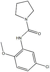 N-(5-chloro-2-methoxyphenyl)-1-pyrrolidinecarboxamide Structure