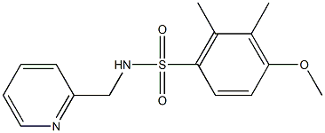 4-methoxy-2,3-dimethyl-N-(2-pyridinylmethyl)benzenesulfonamide Structure