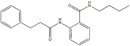 N-butyl-2-[(3-phenylpropanoyl)amino]benzamide 구조식 이미지