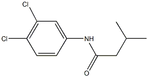 N-(3,4-dichlorophenyl)-3-methylbutanamide Structure