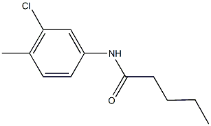 N-(3-chloro-4-methylphenyl)pentanamide 구조식 이미지