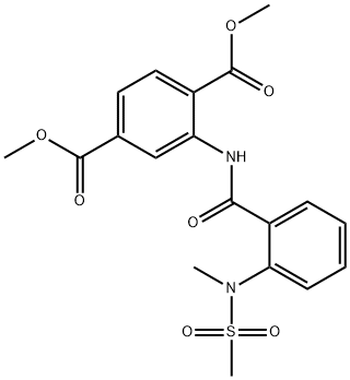 dimethyl 2-({2-[methyl(methylsulfonyl)amino]benzoyl}amino)terephthalate Structure