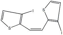 3-iodo-2-[2-(3-iodo-2-thienyl)vinyl]thiophene Structure