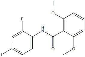 N-(2-fluoro-4-iodophenyl)-2,6-dimethoxybenzamide Structure