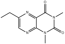 6-ethyl-1,3-dimethyl-2,4(1H,3H)-pteridinedione Structure