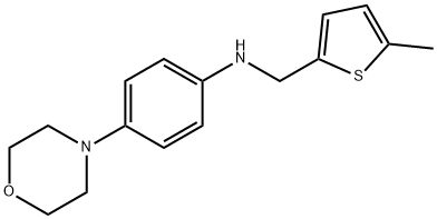 N-[(5-methyl-2-thienyl)methyl]-N-[4-(4-morpholinyl)phenyl]amine 구조식 이미지