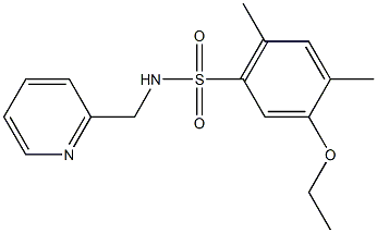 5-ethoxy-2,4-dimethyl-N-(2-pyridinylmethyl)benzenesulfonamide Structure