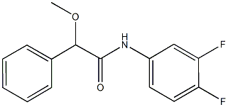 N-(3,4-difluorophenyl)-2-methoxy-2-phenylacetamide 구조식 이미지