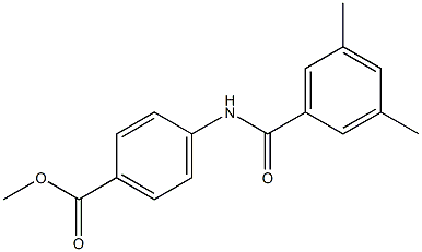 methyl 4-[(3,5-dimethylbenzoyl)amino]benzoate 구조식 이미지