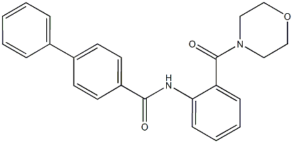 N-[2-(4-morpholinylcarbonyl)phenyl][1,1'-biphenyl]-4-carboxamide Structure