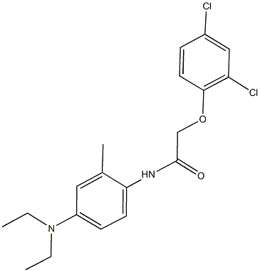 2-(2,4-dichlorophenoxy)-N-[4-(diethylamino)-2-methylphenyl]acetamide 구조식 이미지