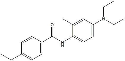 N-[4-(diethylamino)-2-methylphenyl]-4-ethylbenzamide 구조식 이미지