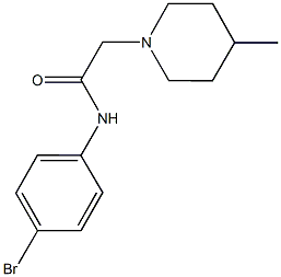 N-(4-bromophenyl)-2-(4-methyl-1-piperidinyl)acetamide Structure