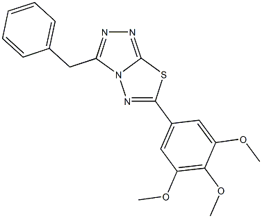 3-benzyl-6-(3,4,5-trimethoxyphenyl)[1,2,4]triazolo[3,4-b][1,3,4]thiadiazole Structure